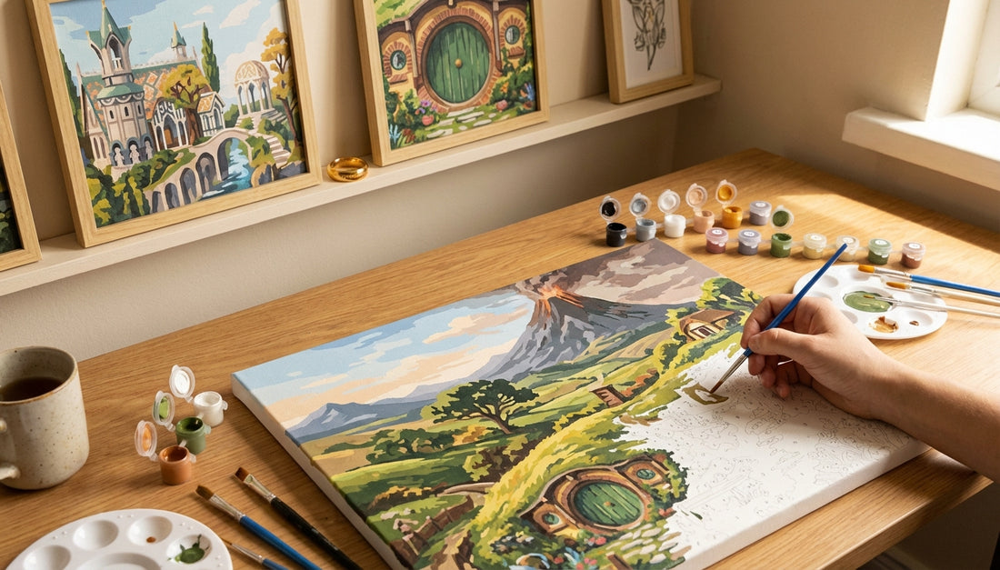 Journey to Mordor (Without the Stress): Easy LoTR Paint by Numbers for Beginners
