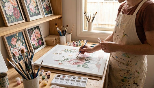 Flower Paint by Numbers Kits with Detailed Designs