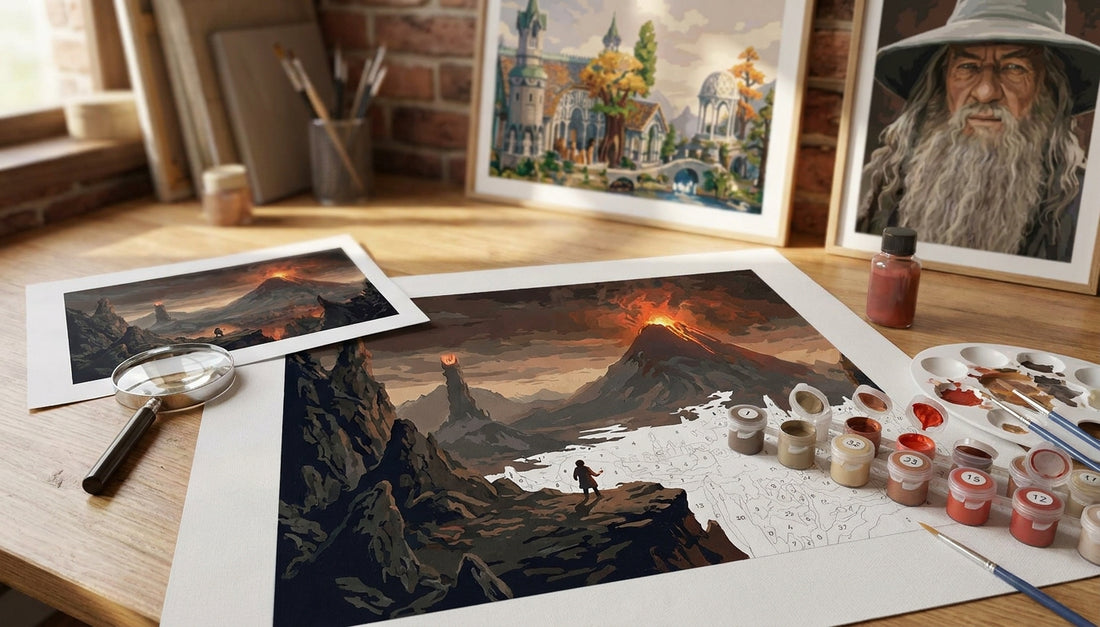 Discover Mordor's Beauty: High-Quality Lord of the Rings Paint by Numbers for Sale Online