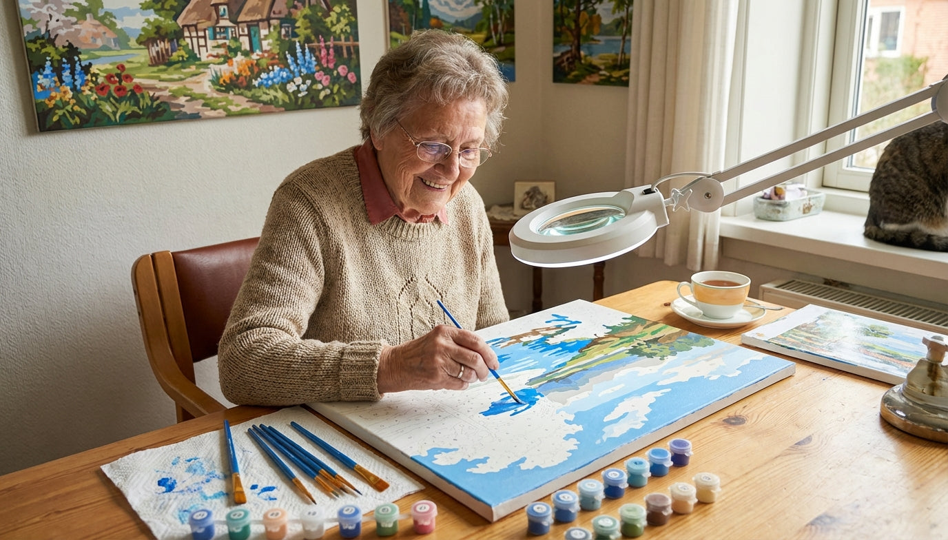 Seniors' Joy: Best Easy Paint by Numbers Kits