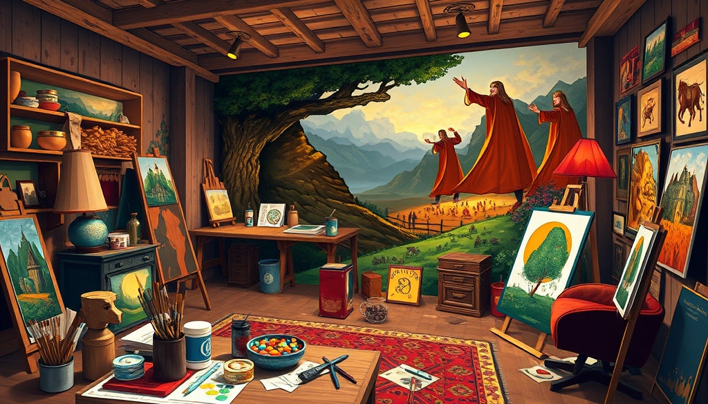 10 Must-Have Paint by Numbers Kits with Famous Artworks Including The Lord of the Rings