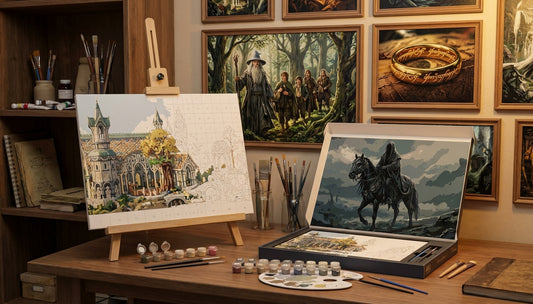Beyond the Shire: Advanced LoTR Paint by Numbers Kits with Fine Details for Experienced Painters