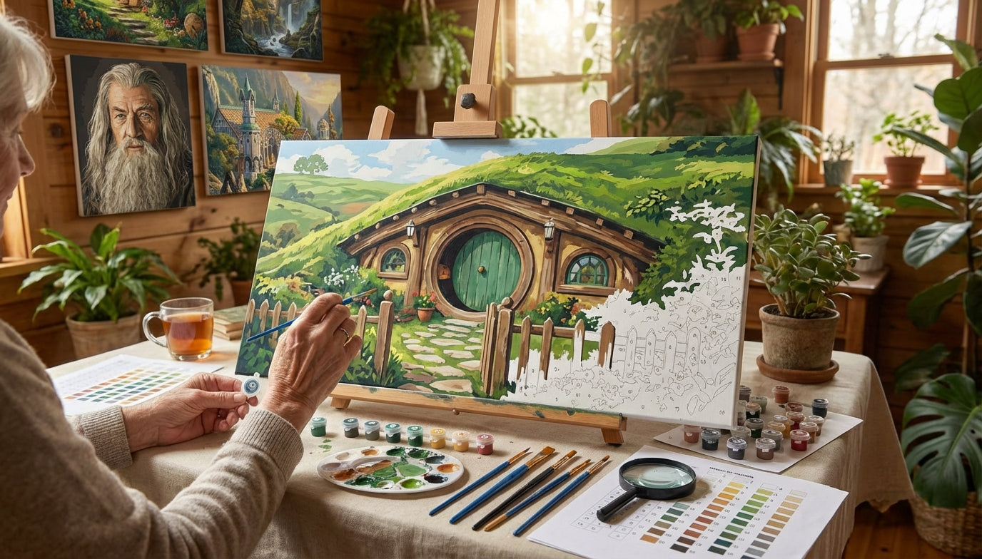 Journey to Calm: Finding Relaxation with LoTR Paint by Numbers for Seniors