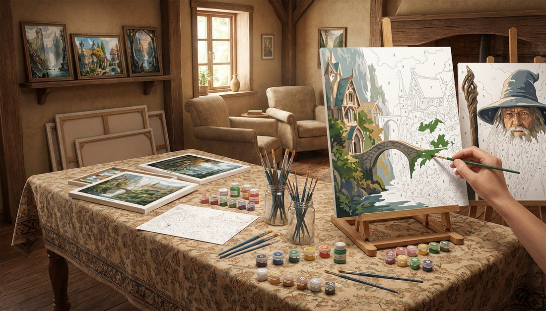 Relax in Rivendell: The Ultimate Guide to Lord of the Rings Paint by Numbers for Stress Relief