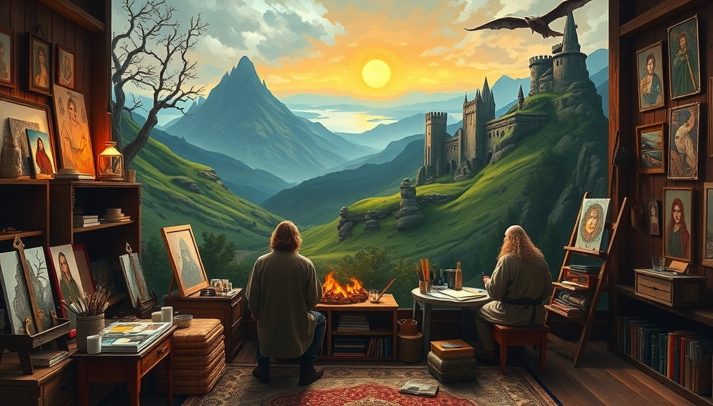 Advanced Paint by Numbers Kits for Experienced Painters: Detailed Middle-earth Scenes