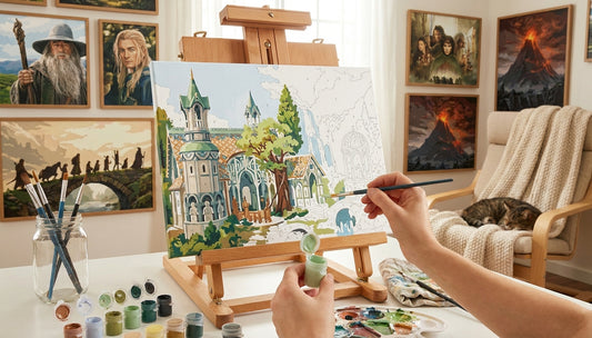 Beyond the Screen Create Your Own LOTR Masterpiece with Paint by Numbers
