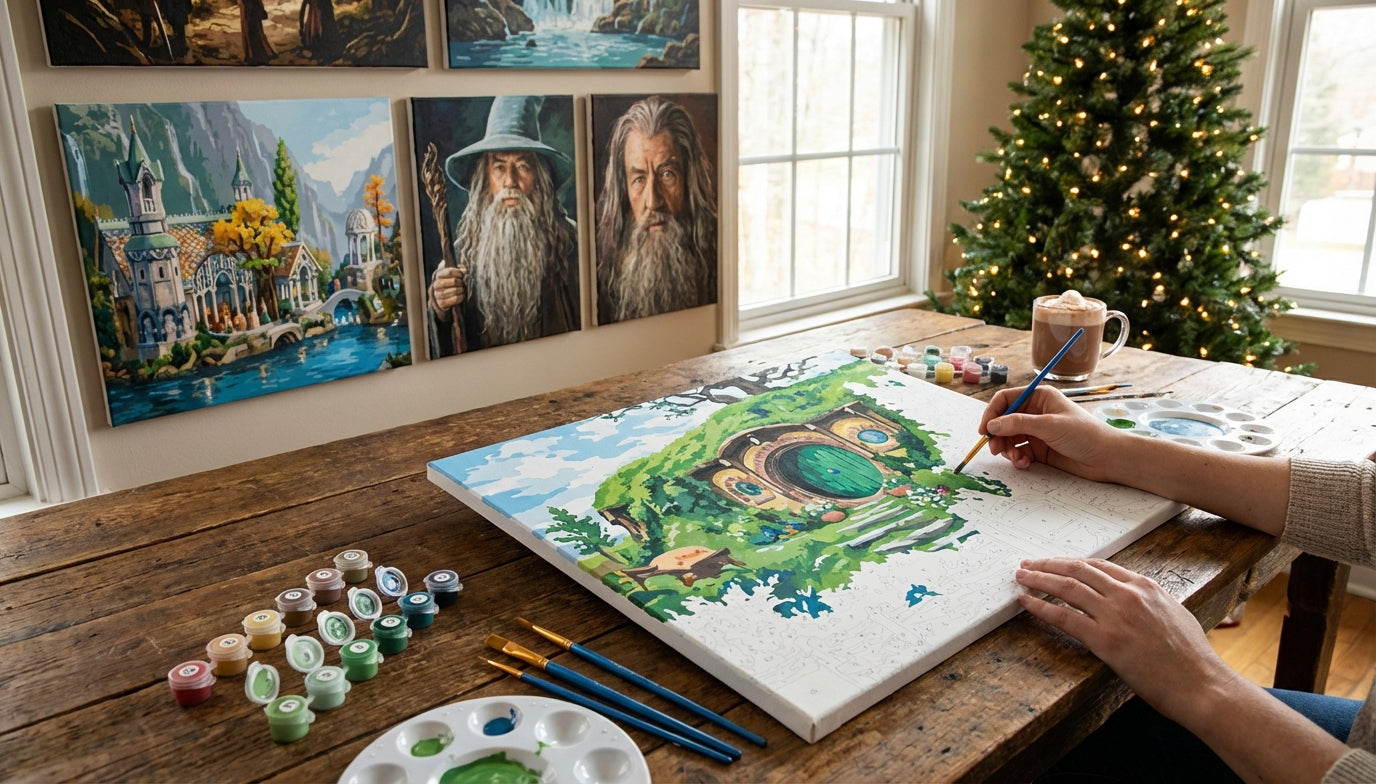 Gifting Magic: Christmas-Themed Lord of the Rings Paint by Numbers for ...
