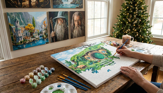Gifting Magic: Christmas-Themed Lord of the Rings Paint by Numbers for Fans