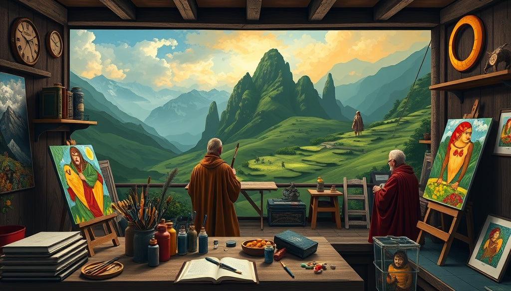 Custom Paint by Numbers Kits for Couples: A Romantic Journey through Middle-earth