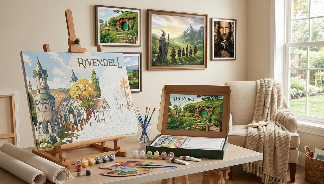 Unwind in Middle-earth: Your Guide to Lord of the Rings Paint by Numbers Kits