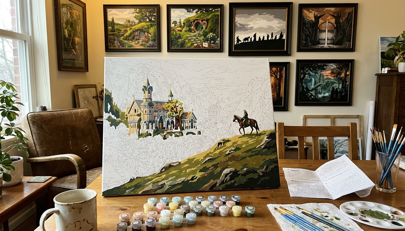 From Rivendell to Rohan: Iconic Lord of the Rings Paint by Numbers for Adults Who Love Art