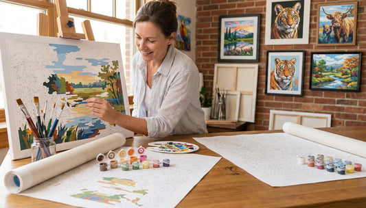 Big Art, Big Fun: Extra Large PBN Kits for Adults