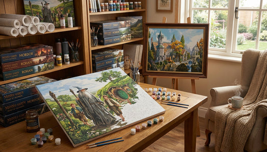 Beyond the Shire Unexpected Joys of Lord of the Rings Paint by Numbers for Adults