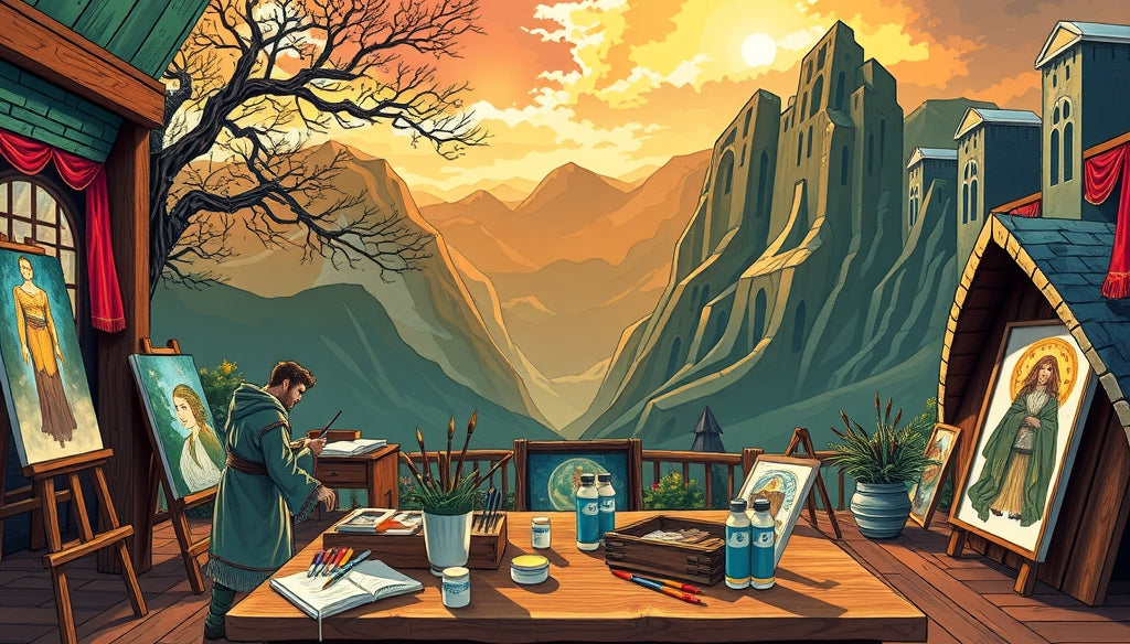 Create Your Own Paint by Numbers Canvas from The Lord of the Rings Imagery