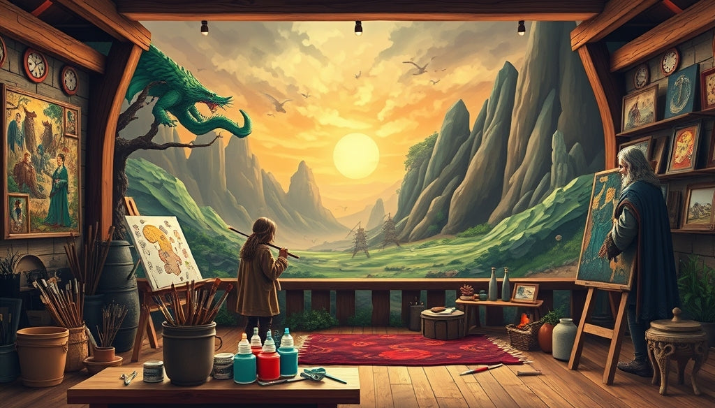 Where to Buy Premium Paint by Numbers Kits Featuring Middle-earth