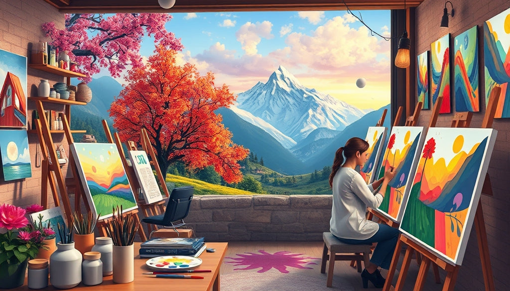 Transform Your Home: Ocean and Beach Paint by Numbers Kits for Relaxation