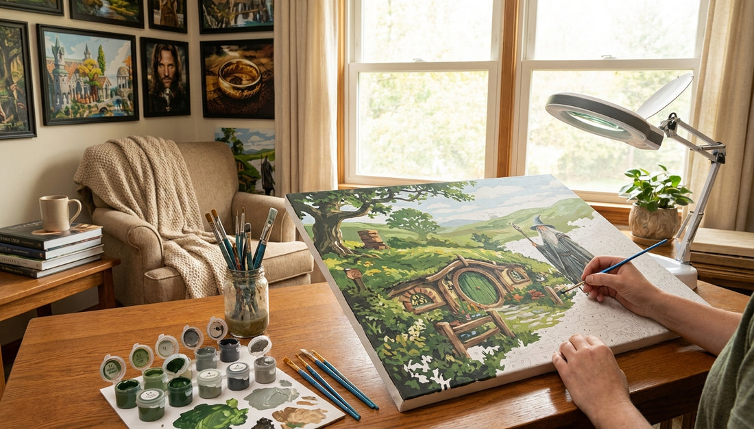 Start Your Epic Journey: Beginner-Friendly LoTR Paint by Numbers Kits Easy to Paint