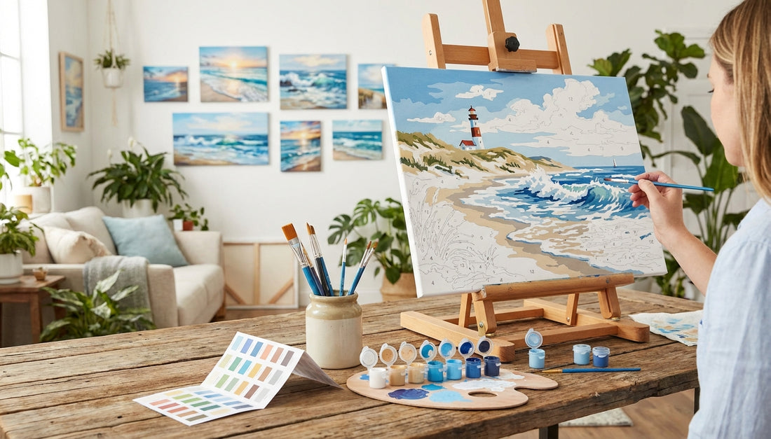 Coastal Calm: Ocean & Beach PBN Kits for Home Decor