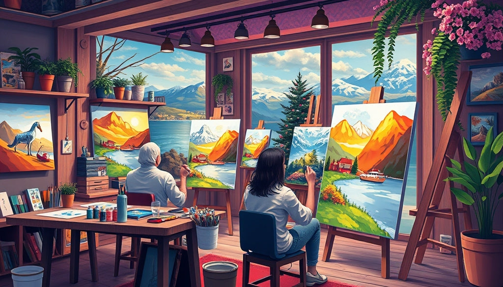 Floral Bliss: Explore Flower Paint by Numbers Kits with Detailed Designs