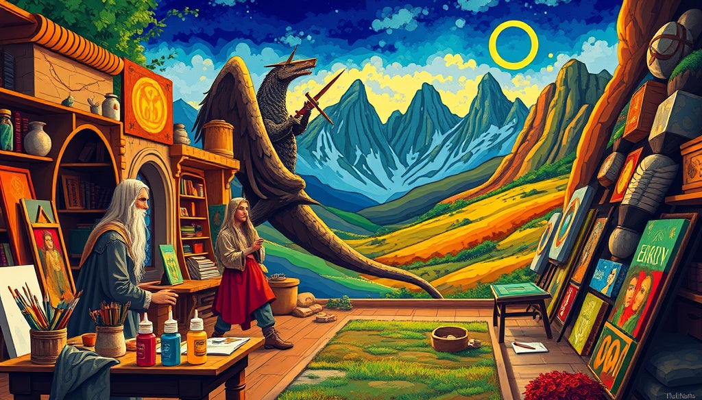 Create Stunning Art: Paint by Numbers Kits with Famous Lord of the Rings Scenes