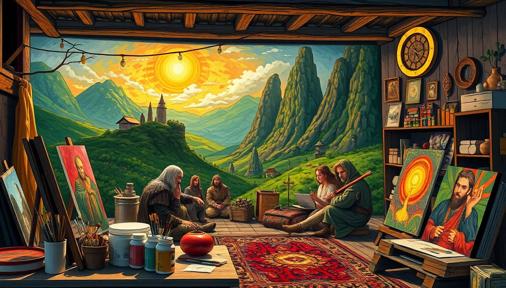 Paint by Numbers Kits for Adults Who Love Art: Dive into the World of Middle-earth