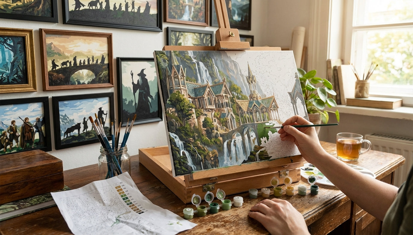 Unwind with Art: Top 10 LoTR Paint by Numbers Kits for Stress Relief