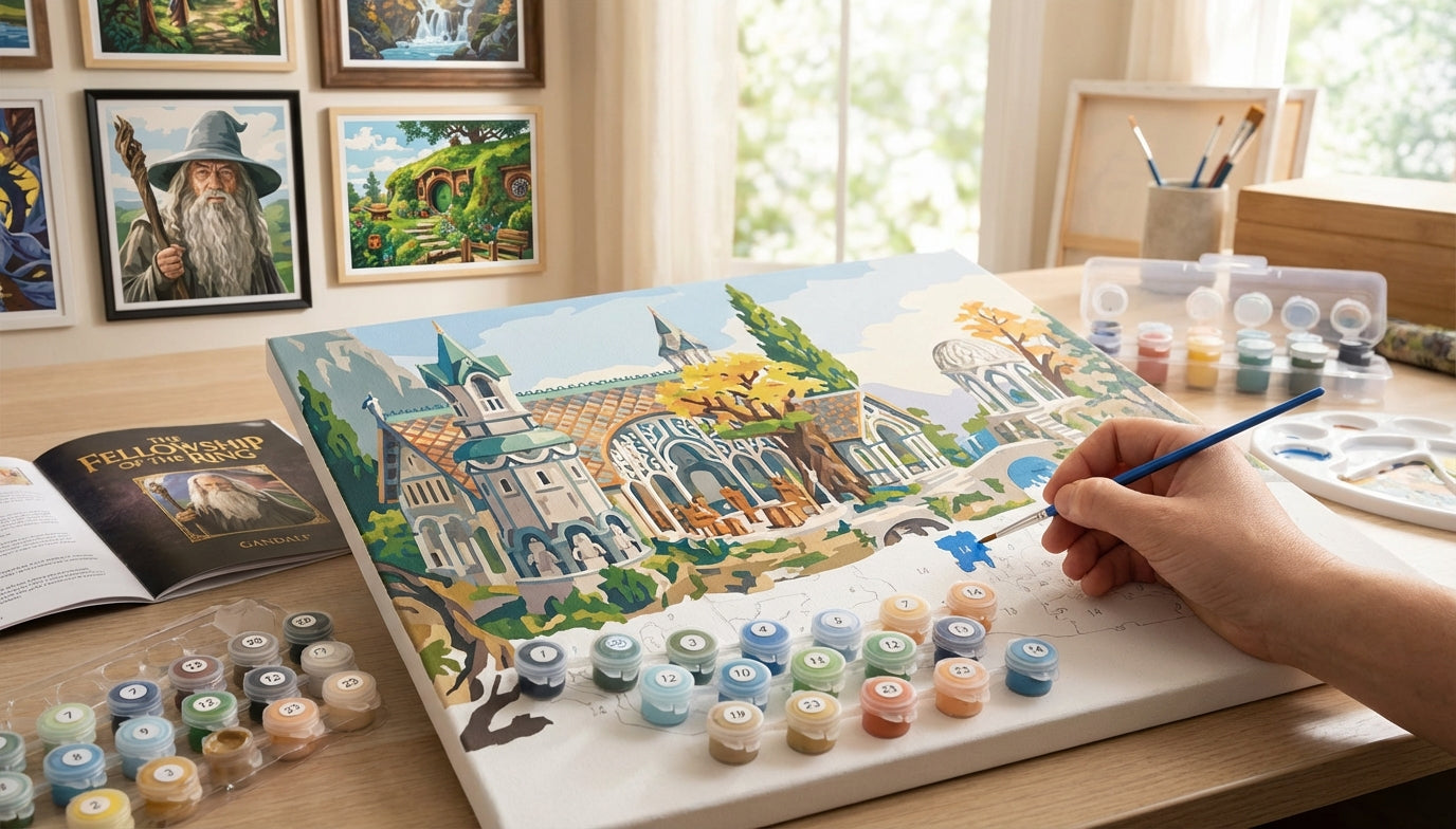 You Won't Believe These 7 Stunning Lord of the Rings Paint by Numbers Kits for Sale Online