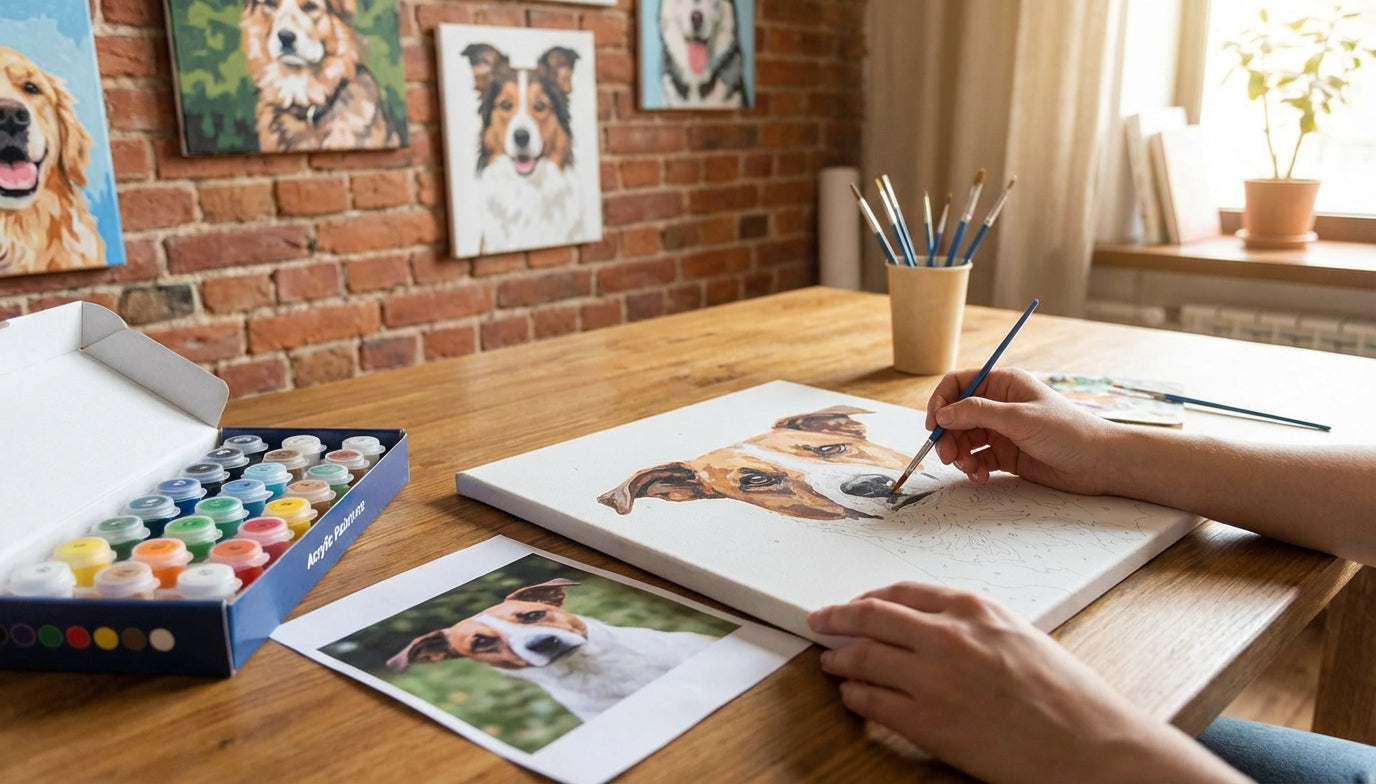 Turn Your Pet Photo into a Custom PBN Kit!