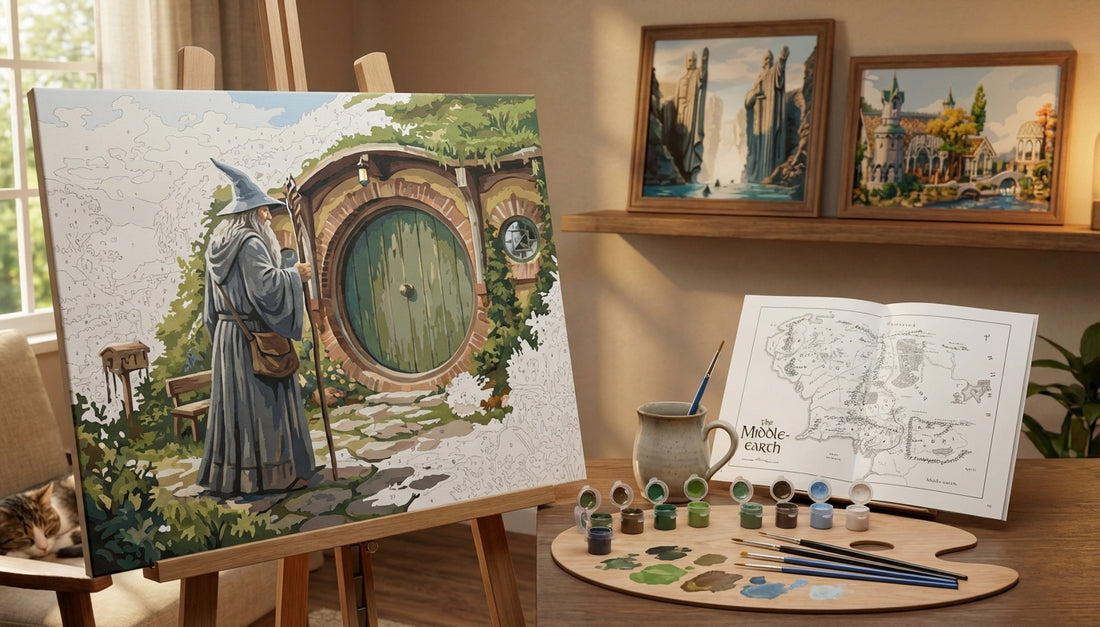 The Secret to Stress Relief? It's Lord of the Rings Paint by Numbers!