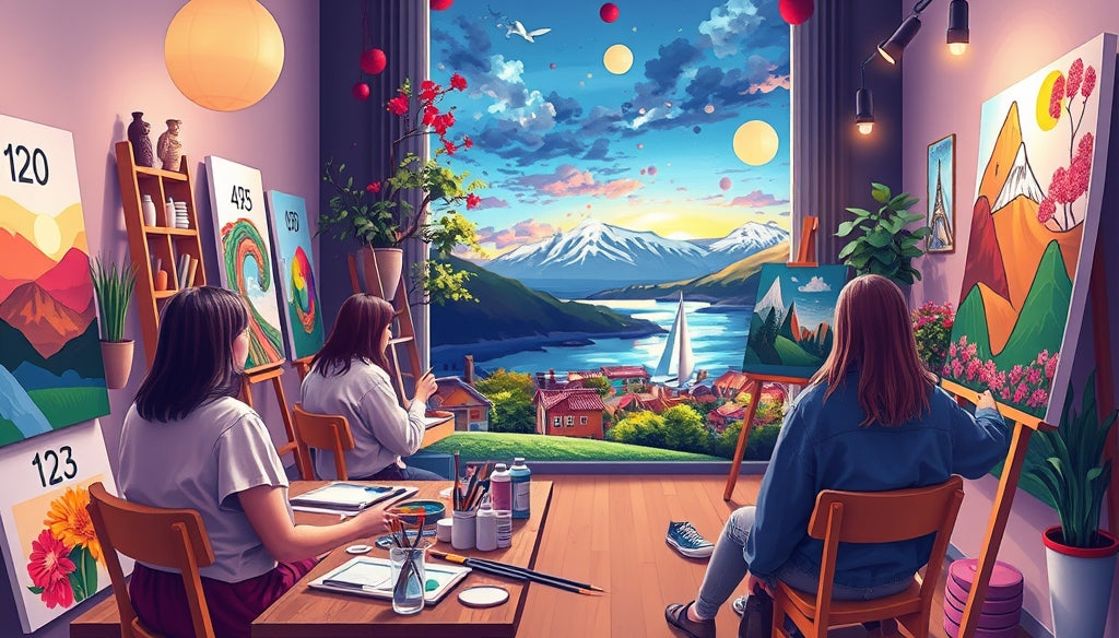 Christmas-Themed Paint by Numbers Kits for Unique Gift Ideas