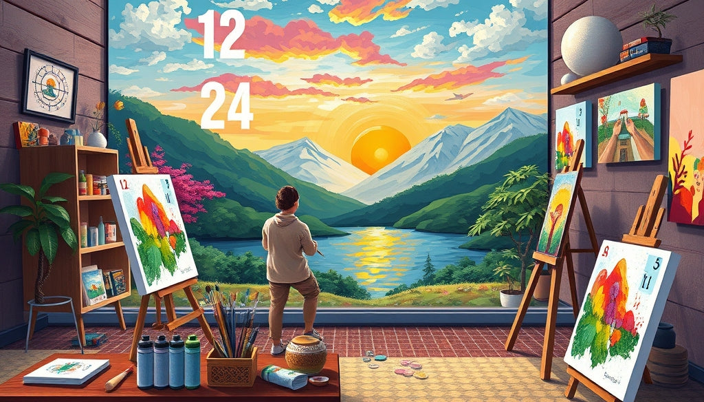 Elevate Your Artwork with Paint by Numbers Kits with High-Quality Acrylic Paint