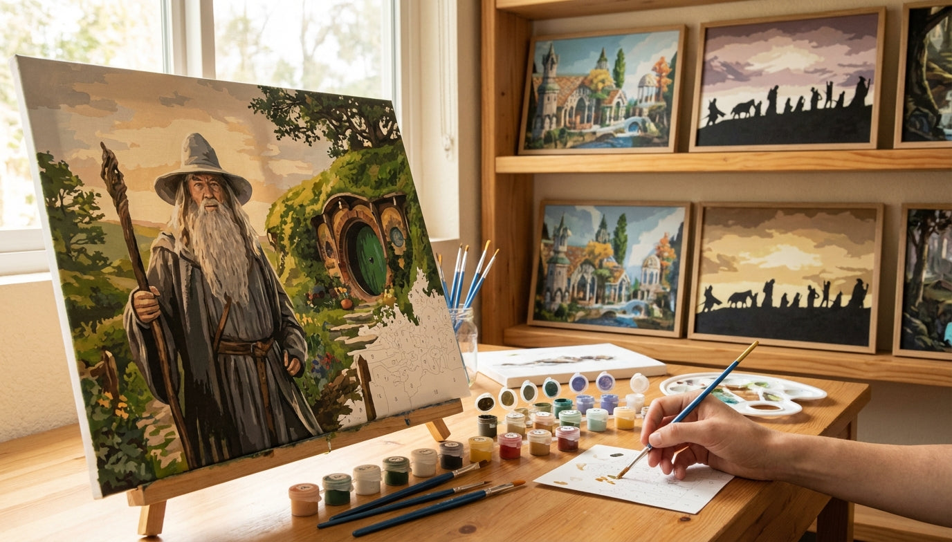 Unlock Creativity: Paint by Numbers Kits for Adults Who Love Tolkien Art