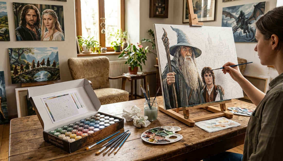 What's Inside High-Quality Acrylics in Our Lord of the Rings Paint by Numbers Sets