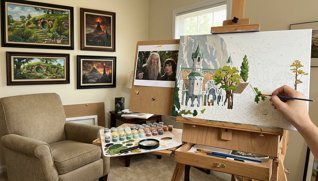 Your Journey to Mordor (or the Shire): A Step-by-Step LOTR Paint by Numbers Guide