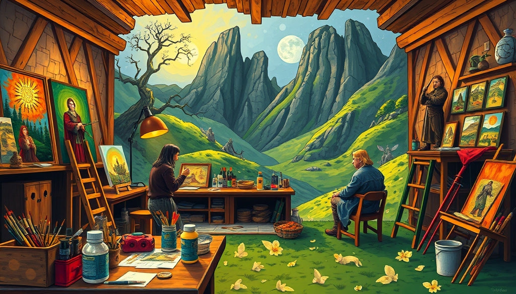 Unleash Your Creativity: Where to Buy Premium Paint by Numbers Kits Featuring Iconic Scenes from The Lord of the Rings