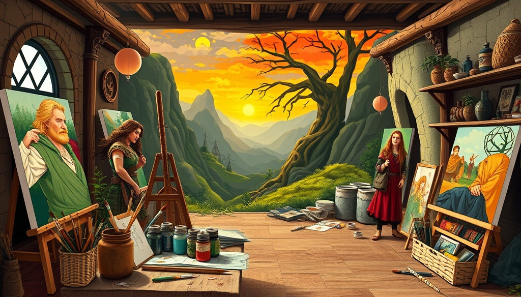 Where to Buy Premium Paint by Numbers Kits Featuring Iconic Scenes from The Lord of the Rings