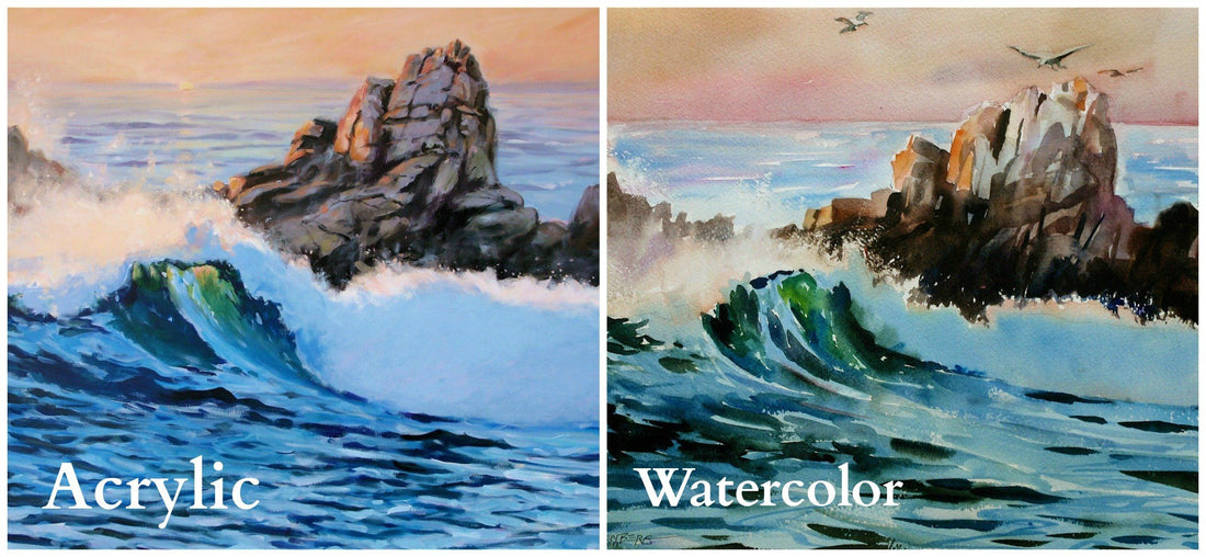 Watercolor and Acrylic, do you know the difference?