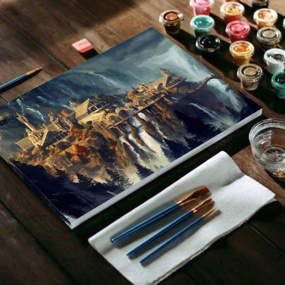 Rivendell Lord of the Rings Elf Kingdom  - World Paint by Numbers™ Kits DIY