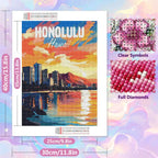 Cityscape 5D Diamond Art Kit for Home Decor - Paint by Numbers Kits for Adults