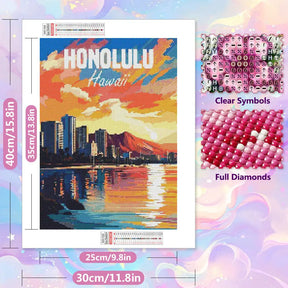 Cityscape 5D Diamond Art Kit for Home Decor - Diamond Painting