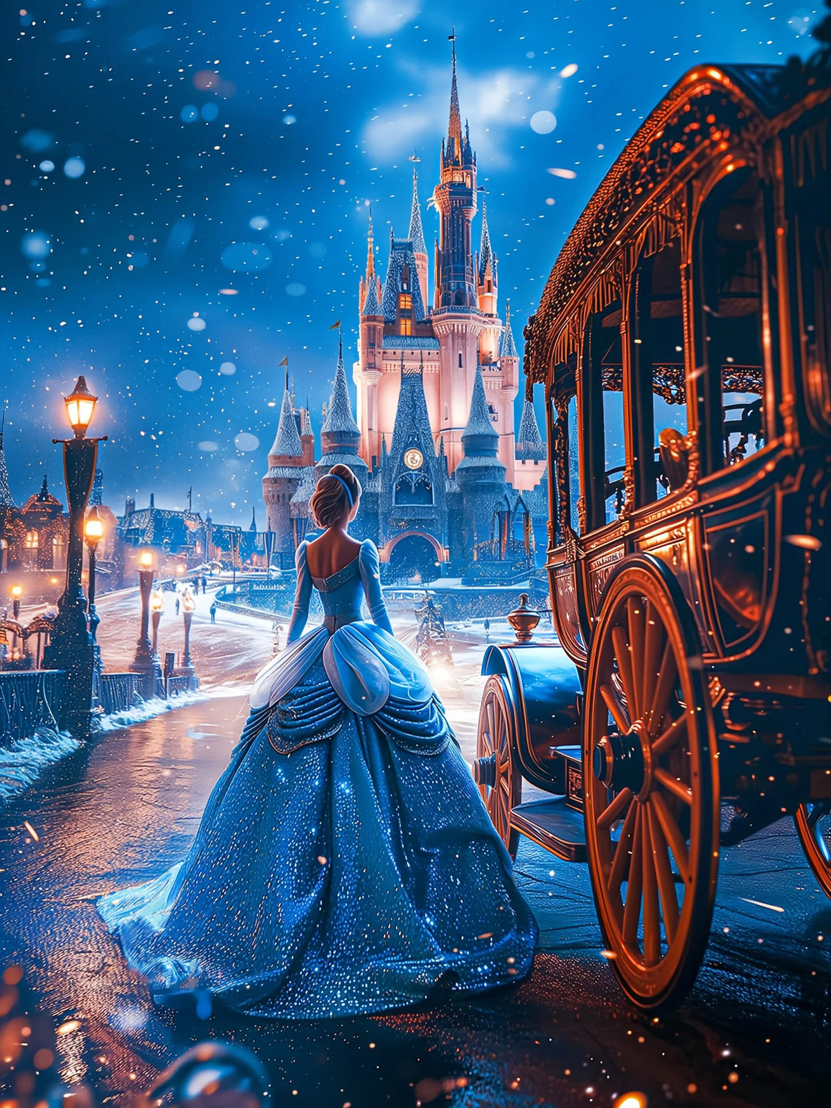 Disney Princess Diamond Painting: Jasmine, Belle & Sleeping Beauty Wall Art - Diamond Painting