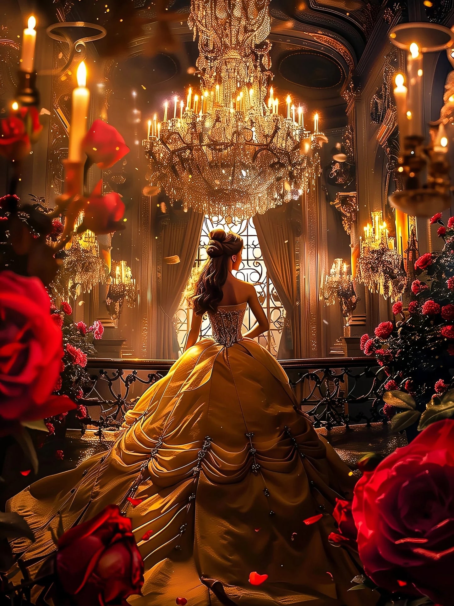 Disney Princess Diamond Painting Collection - Jasmine, Belle, Sleeping Beauty Mosaic Art - Full Square - Diamond Painting - Paint by Numbers Kits for Adults