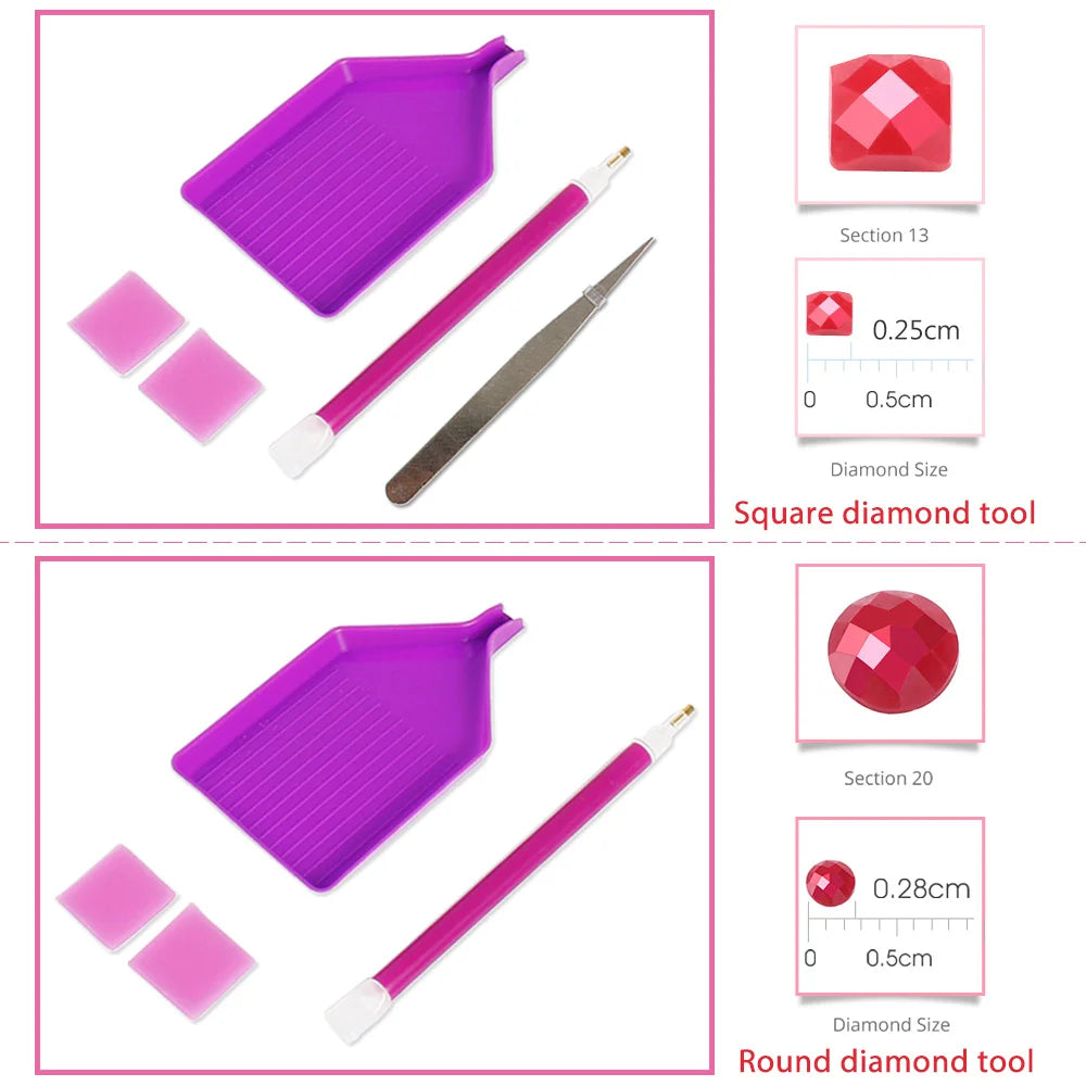 Evershine Full Diamond Painting - House Landscape 5D DIY Mosaic Kit for Creative Home Decor - Paint by Numbers Kits for Adults