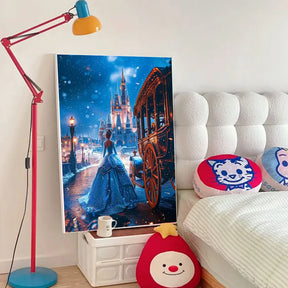 Disney Princess Diamond Painting: Jasmine, Belle & Sleeping Beauty Wall Art - Diamond Painting