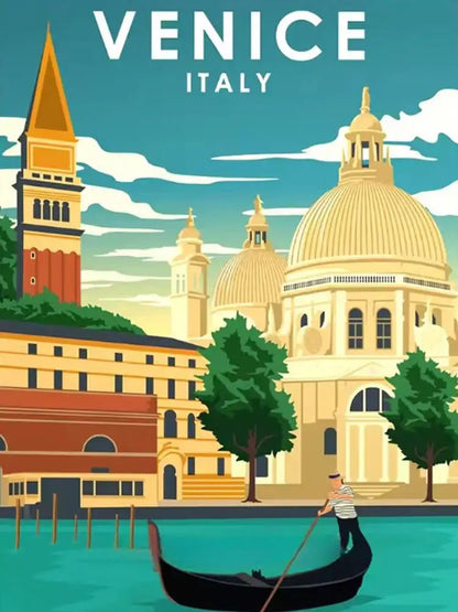 Cityscape 5D Diamond Art Kit for Home Decor - Paint by Numbers Kits for Adults