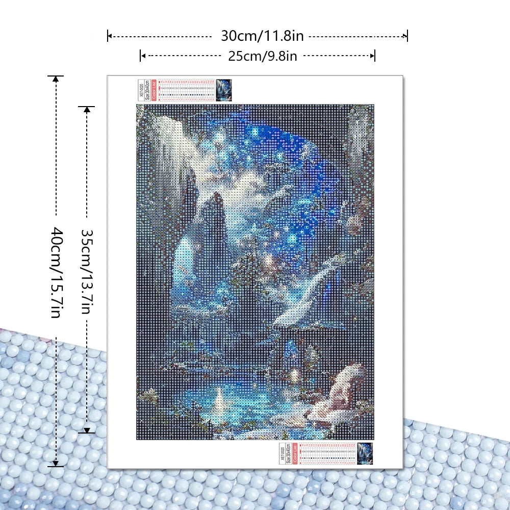 Fantasy Landscape Full Round Drill 5D Diamond Painting - 30x40cm - Paint by Numbers Kits for Adults