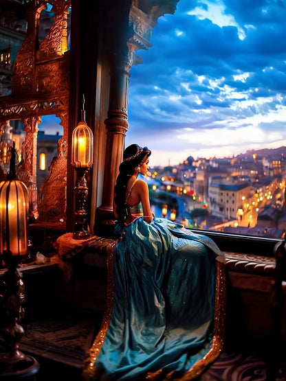 Disney Princess Diamond Painting Collection - Jasmine, Belle, Sleeping Beauty Mosaic Art - Full Square - Diamond Painting - Paint by Numbers Kits for Adults