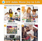 Eiffel Tower Paris Landscape 5D Diamond Painting Kit - Scenic Diamond Art for Adults - Paint by Numbers Kits for Adults