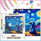 Stitch Cartoon Diamond Painting Kit - Handmade Home Decoration - Paint by Numbers Kits for Adults