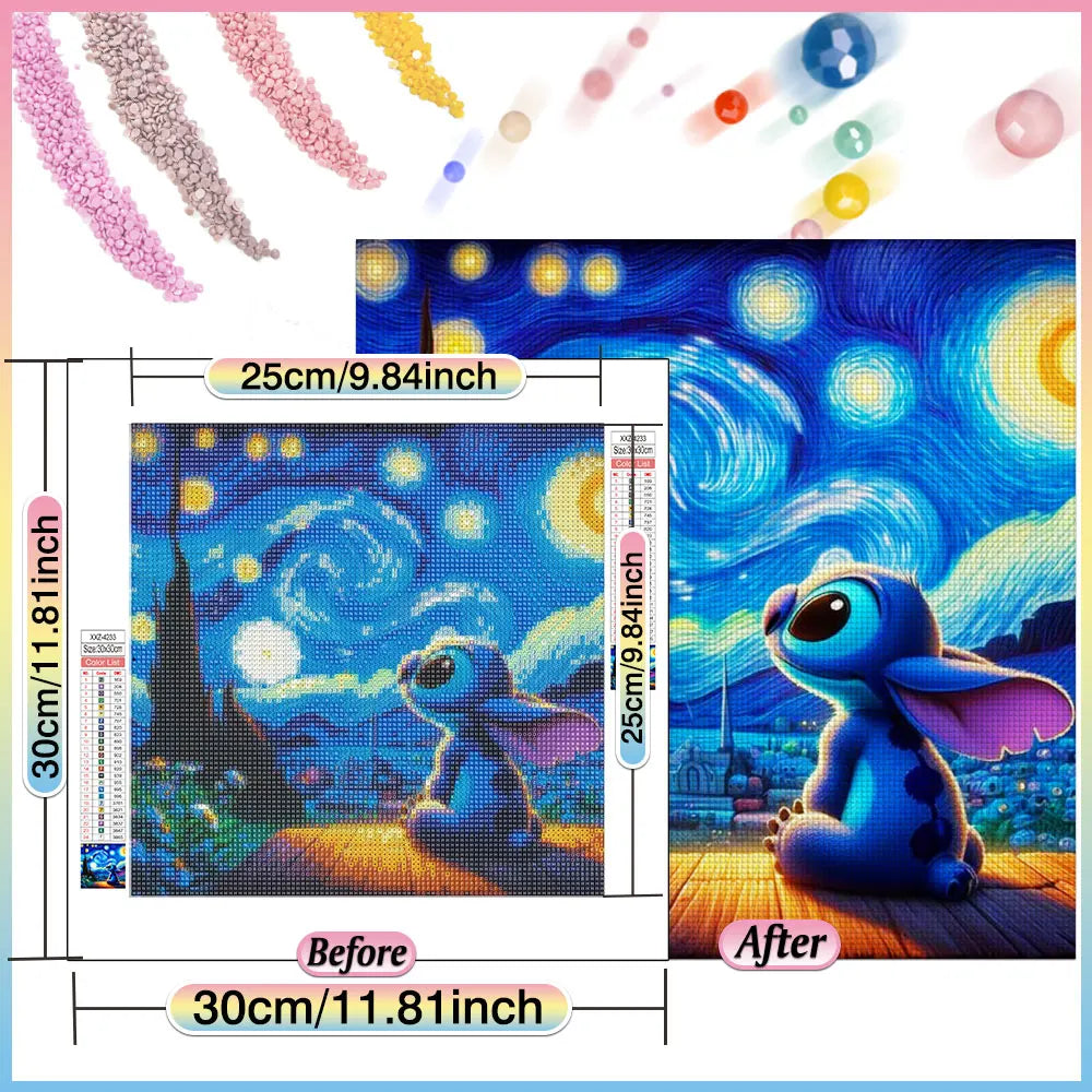 Stitch Cartoon Diamond Painting Kit - Handmade Home Decoration - Diamond Painting
